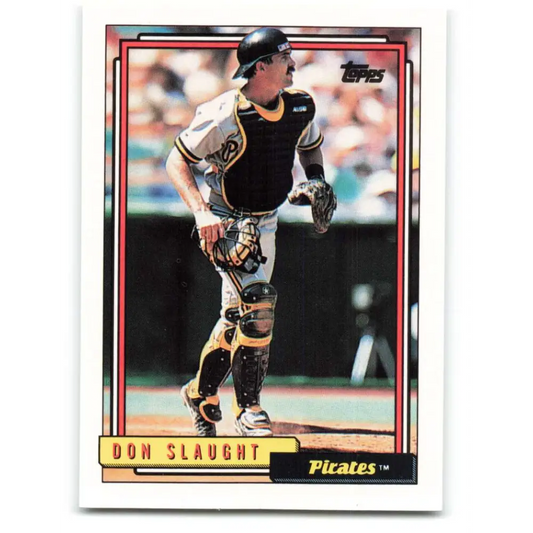 1992 Topps #524 Don Slaught NM-MT Pittsburgh Pirates Baseball Card  Image 1