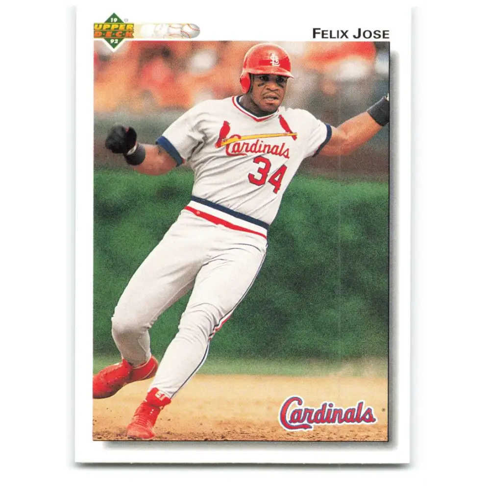 1992 Upper Deck #264 Felix Jose NM-MT St. Louis Cardinals Baseball Card Image 1