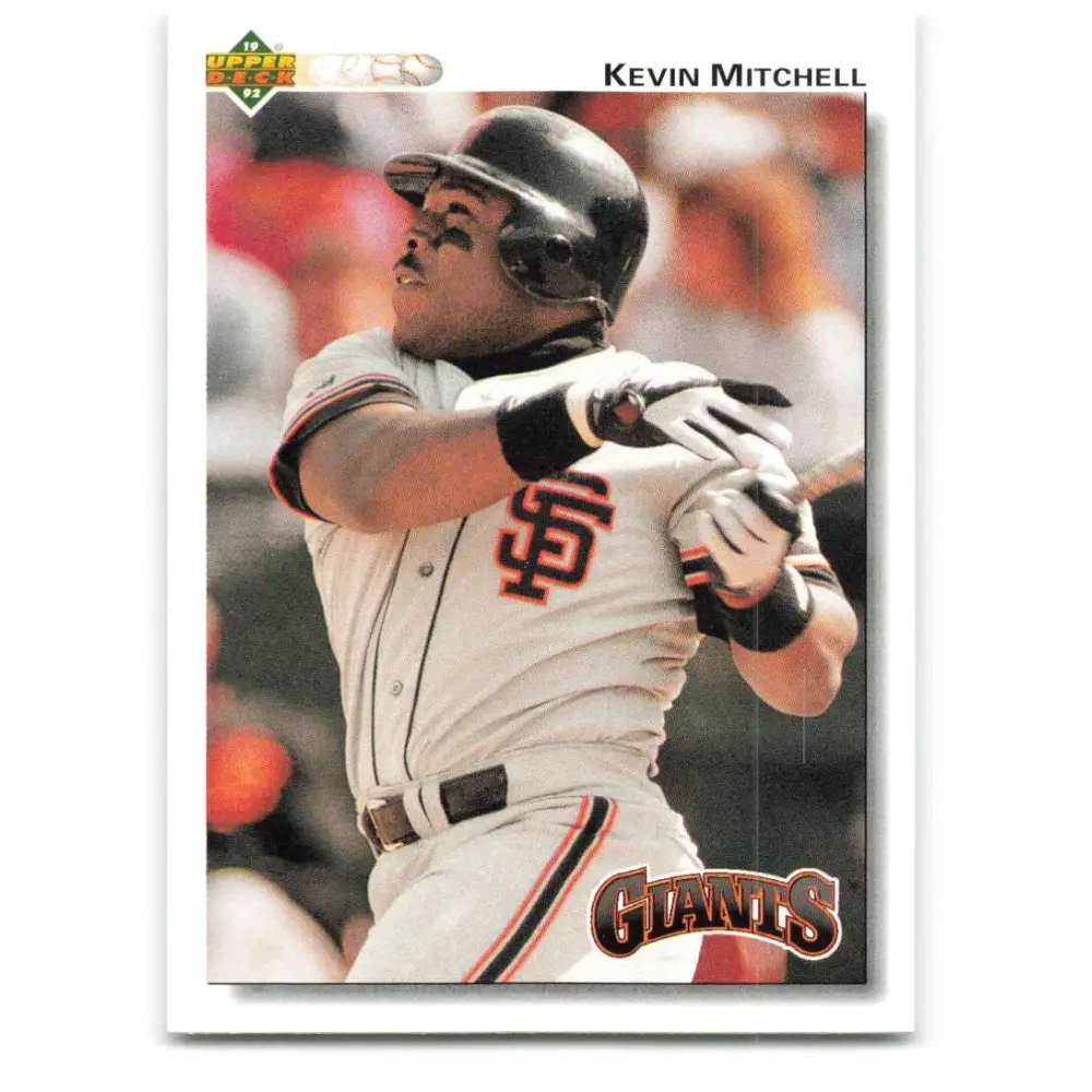 1992 Upper Deck #266 Kevin Mitchell NM-MT San Francisco Giants Baseball Card Image 1
