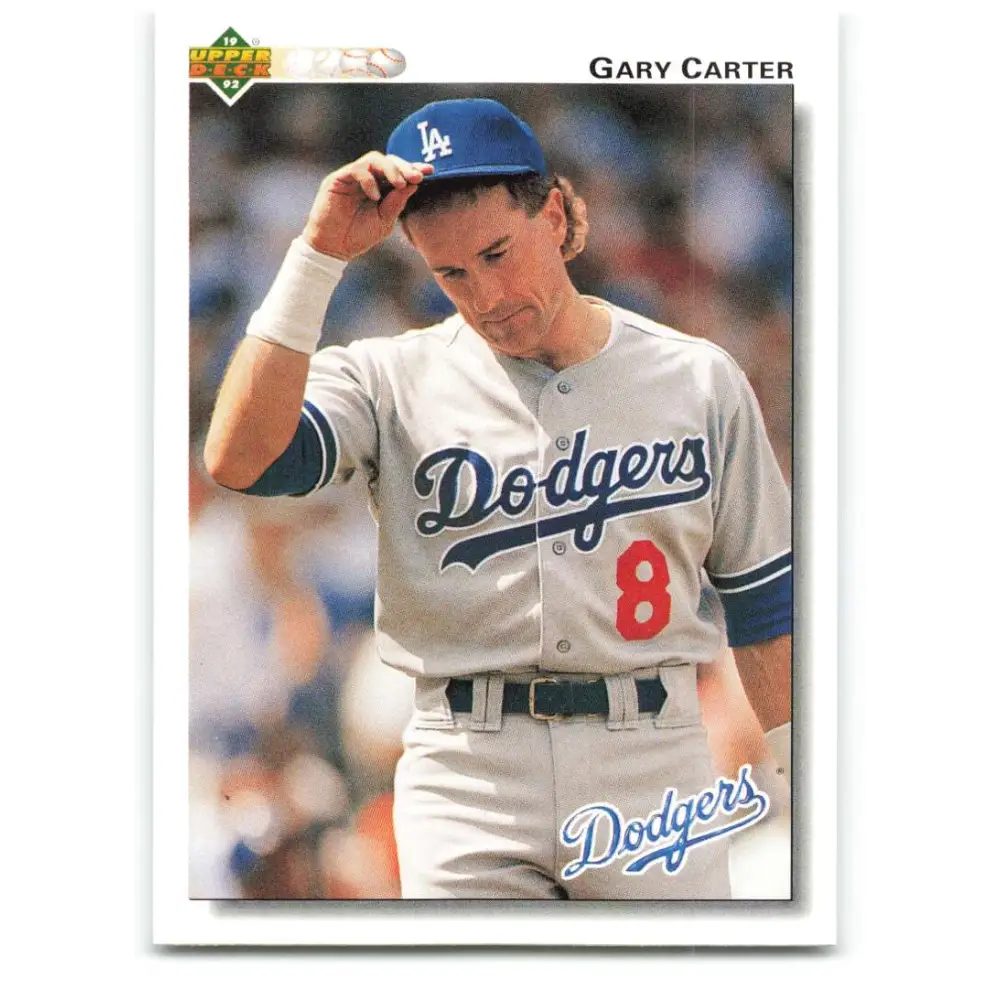 1992 Upper Deck #267 Gary Carter NM-MT Los Angeles Dodgers Baseball Card Image 1