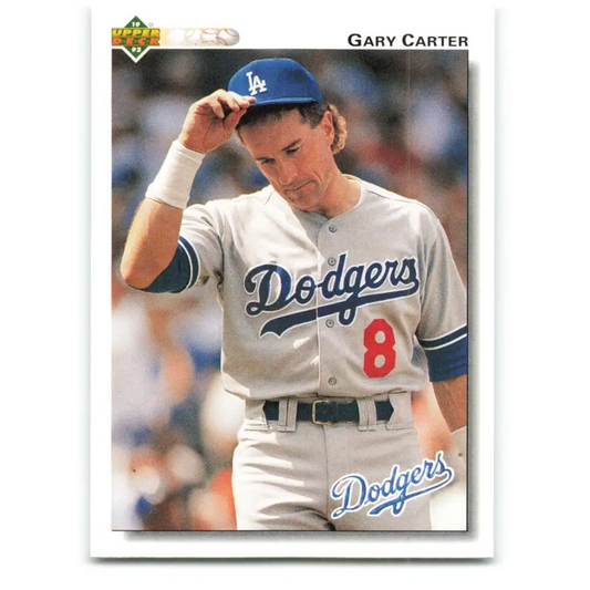 1992 Upper Deck #267 Gary Carter NM-MT Los Angeles Dodgers Baseball Card Image 1