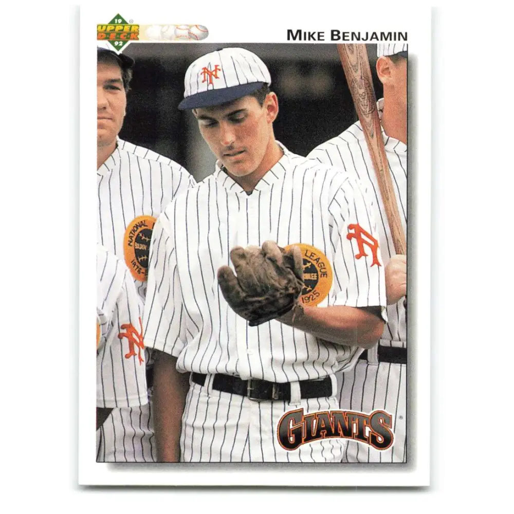 1992 Upper Deck #268 Mike Benjamin NM-MT San Francisco Giants Baseball Card Image 1