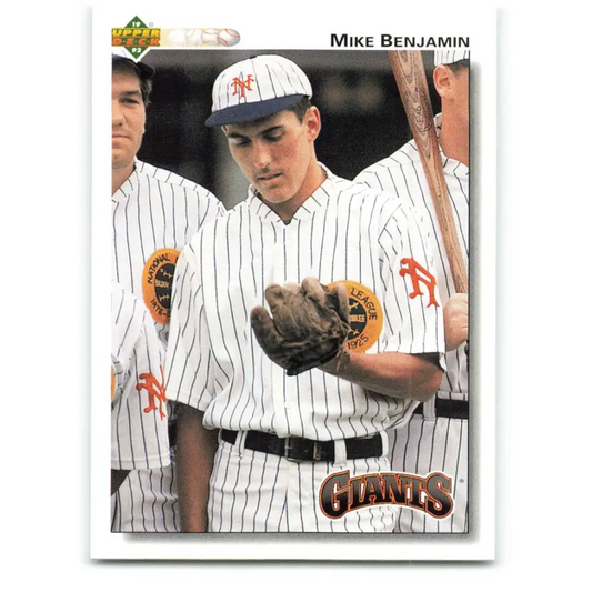 1992 Upper Deck #268 Mike Benjamin NM-MT San Francisco Giants Baseball Card Image 1