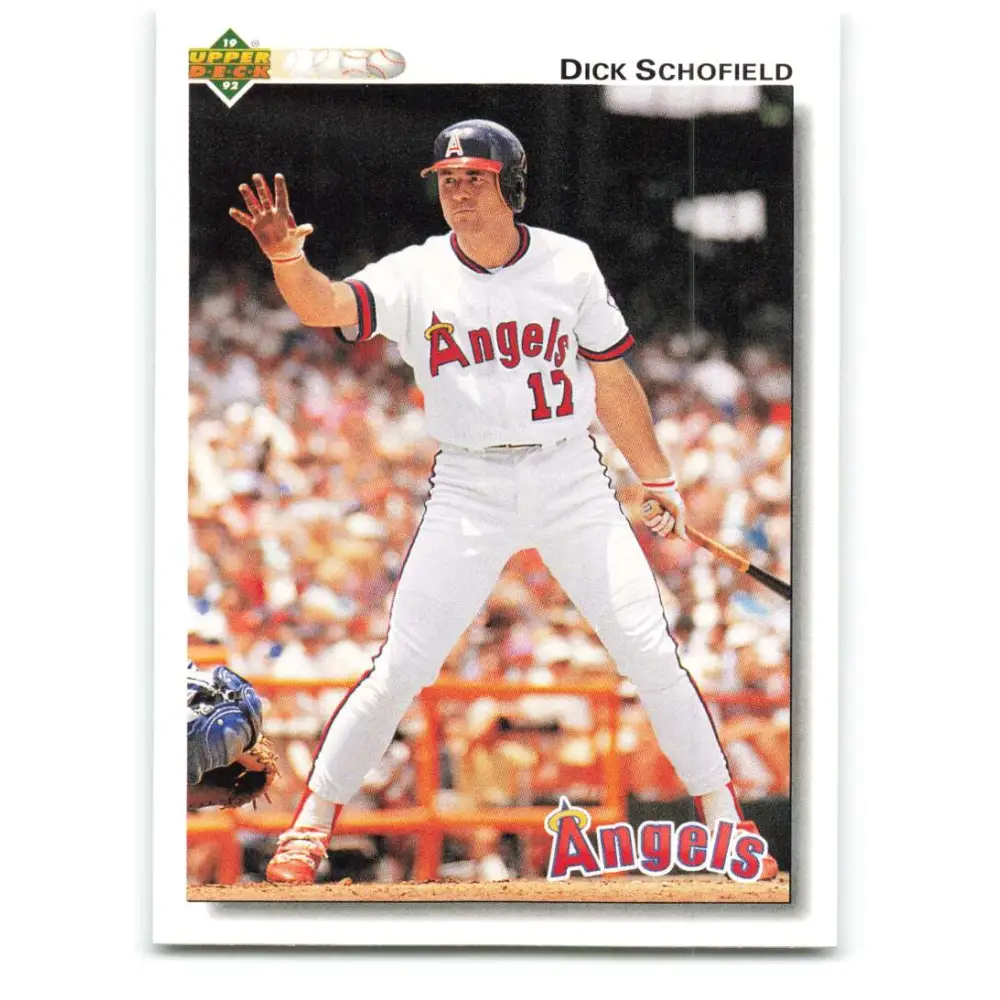 1992 Upper Deck #269 Dick Schofield NM-MT California Angels Baseball Card Image 1