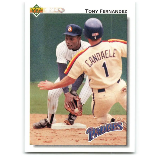 1992 Upper Deck #272 Tony Fernandez NM-MT San Diego Padres Baseball Card Image 1