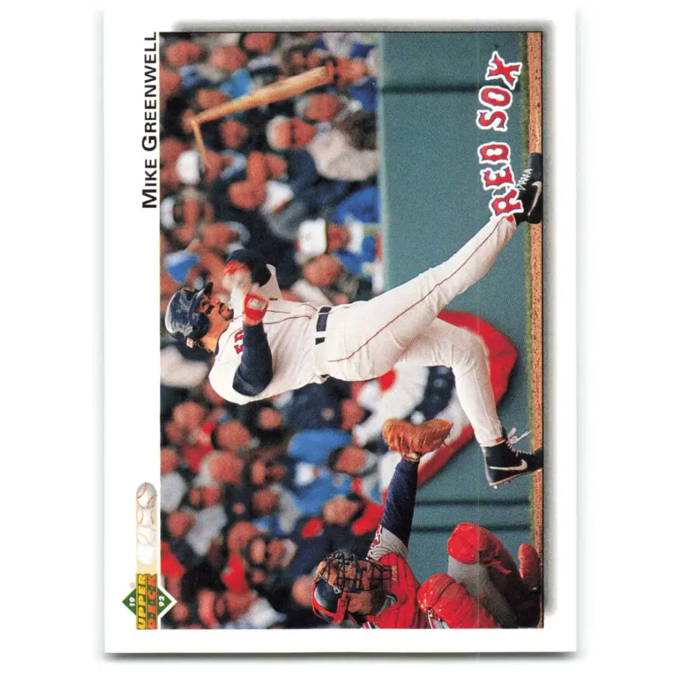 1992 Upper Deck #275 Mike Greenwell NM-MT Boston Red Sox Baseball Card Image 1
