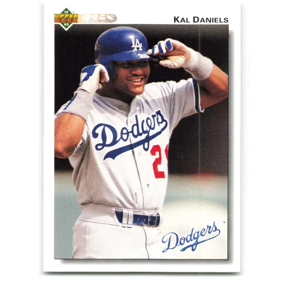 1992 Upper Deck #284 Kal Daniels NM-MT Los Angeles Dodgers Baseball Card Image 1