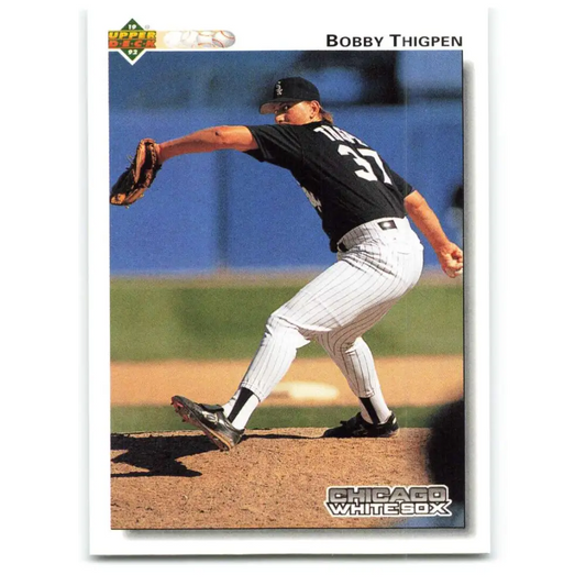 1992 Upper Deck #285 Bobby Thigpen NM-MT Chicago White Sox Baseball Card Image 1