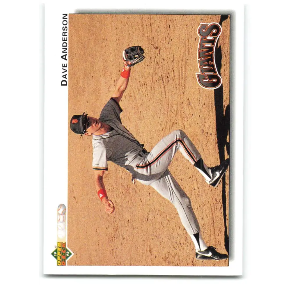 1992 Upper Deck #290 Dave Anderson NM-MT San Francisco Giants Baseball Card Image 1