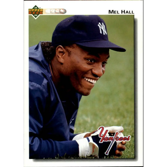 1992 Upper Deck #291 Mel Hall NM-MT New York Yankees Baseball Card Image 1