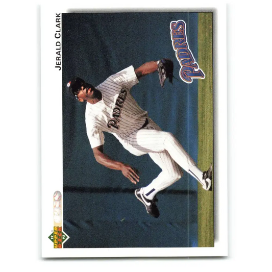 1992 Upper Deck #292 Jerald Clark NM-MT San Diego Padres Baseball Card Image 1
