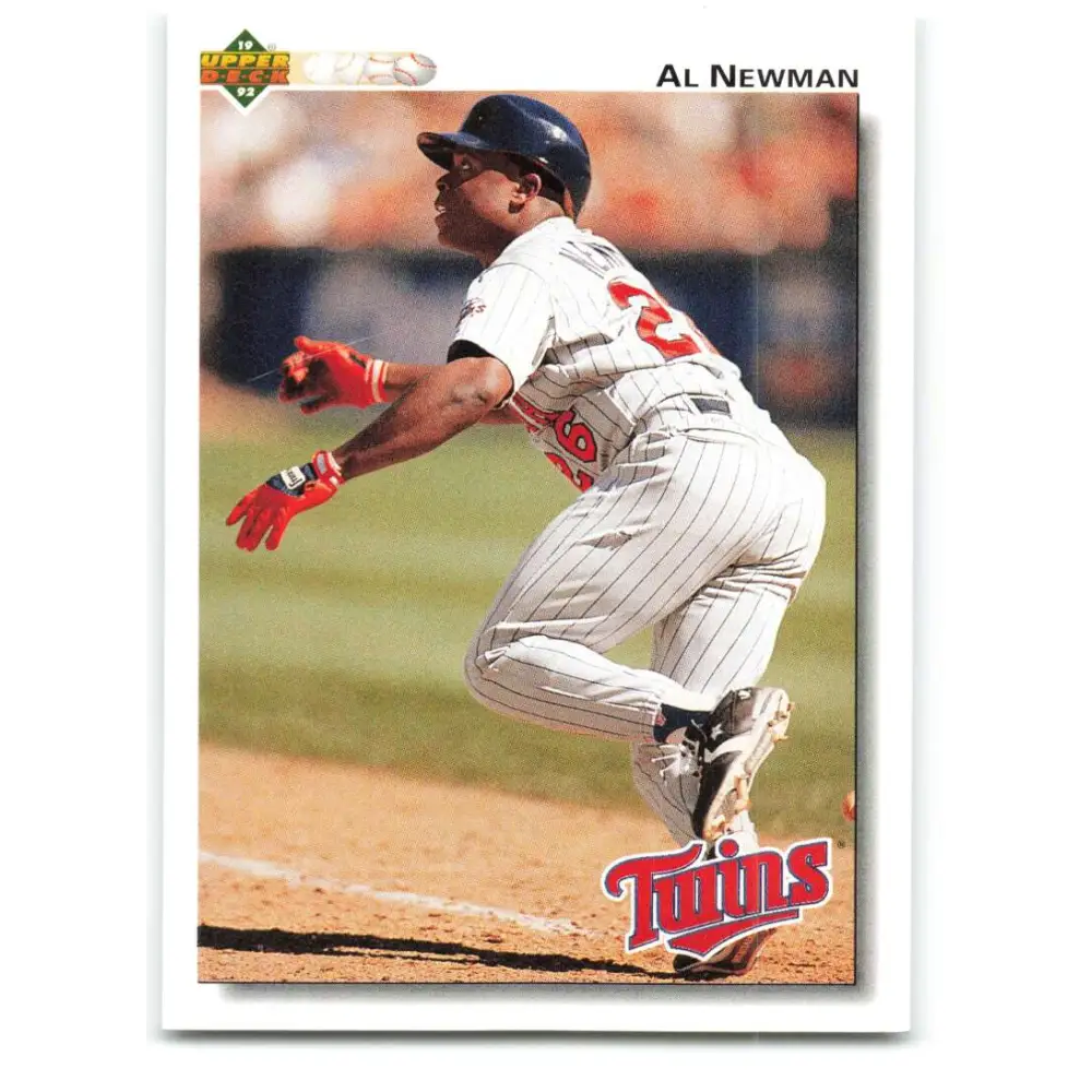 1992 Upper Deck #293 Al Newman NM-MT Minnesota Twins Baseball Card Image 1