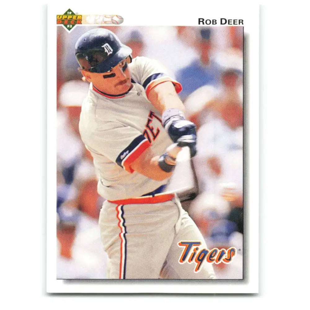 1992 Upper Deck #294 Rob Deer NM-MT Detroit Tigers Baseball Card Image 1