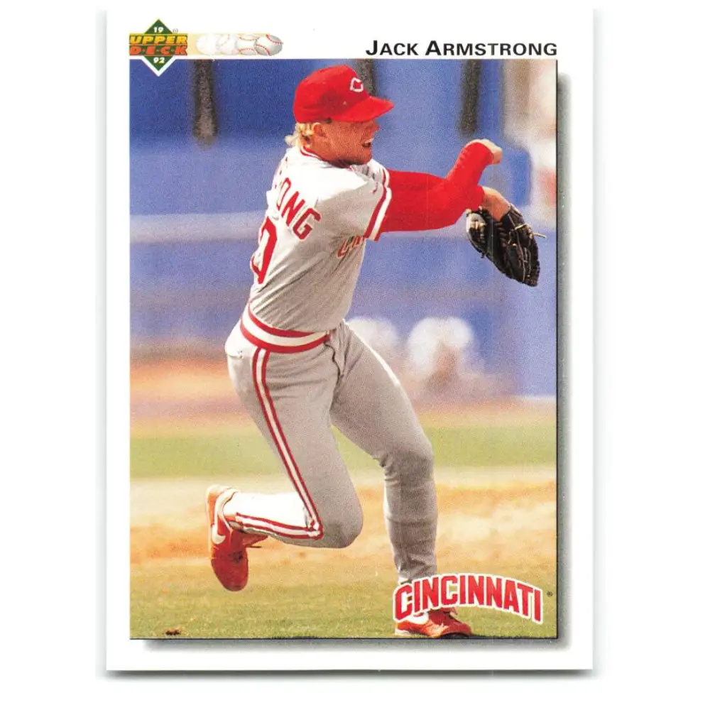 1992 Upper Deck #296 Jack Armstrong NM-MT Cincinnati Reds Baseball Card Image 1