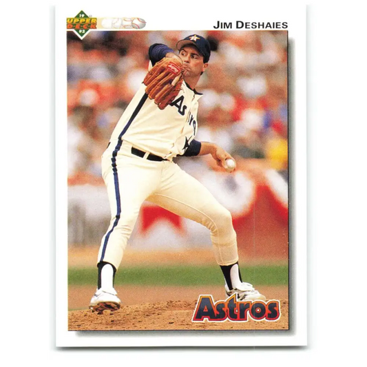 1992 Upper Deck #297 Jim Deshaies NM-MT Houston Astros Baseball Card Image 1