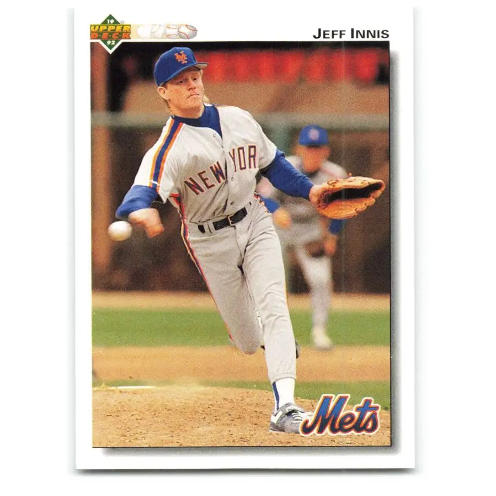 1992 Upper Deck #298 Jeff Innis NM-MT New York Mets Baseball Card Image 1