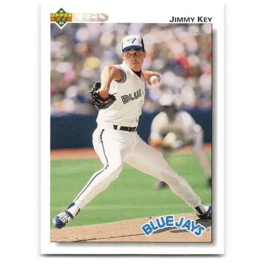 1992 Upper Deck #302 Jimmy Key NM-MT Toronto Blue Jays Baseball Card Image 1