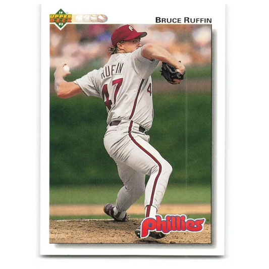 1992 Upper Deck #309 Bruce Ruffin NM-MT Philadelphia Phillies Baseball Card Image 1