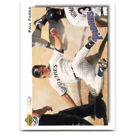 1992 Upper Deck #310 Paul Faries NM-MT San Diego Padres Baseball Card Image 1