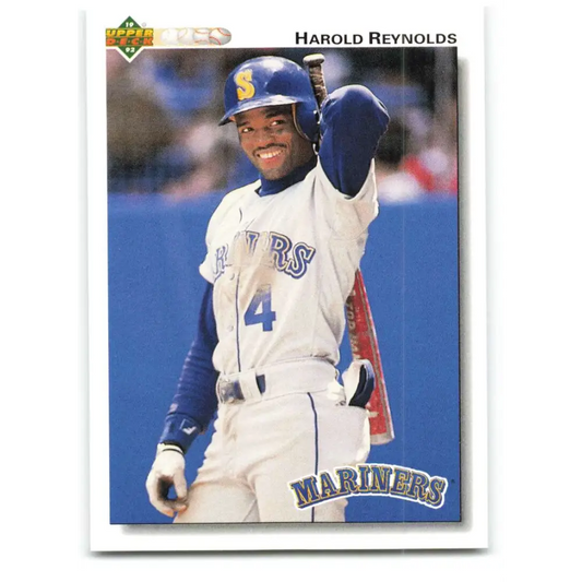 1992 Upper Deck #314 Harold Reynolds NM-MT Seattle Mariners Baseball Card Image 1