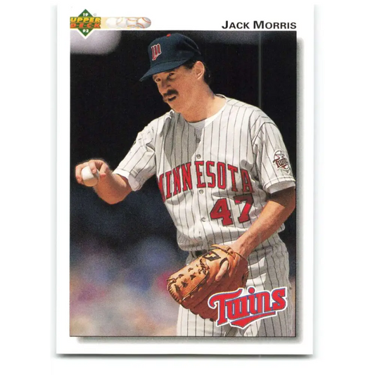 1992 Upper Deck #315 Jack Morris NM-MT Minnesota Twins Baseball Card Image 1
