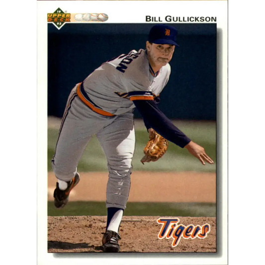 1992 Upper Deck #317 Bill Gullickson NM-MT Detroit Tigers Baseball Card Image 1