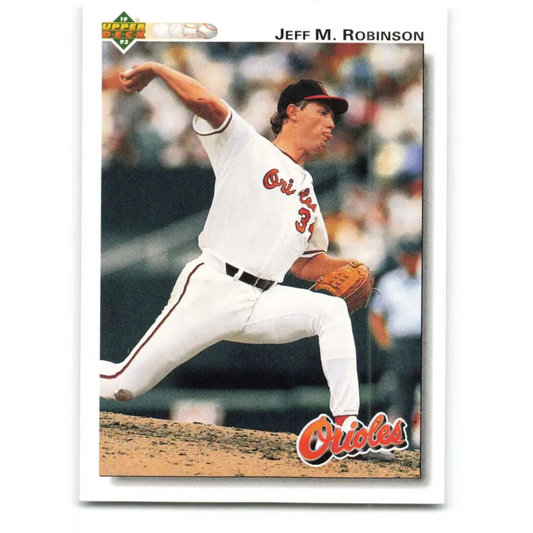 1992 Upper Deck #320 Jeff Robinson NM-MT Baltimore Orioles Baseball Card Image 1