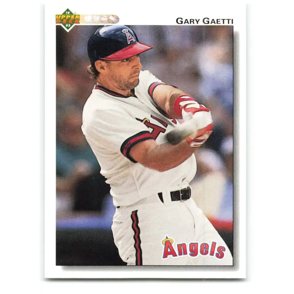 1992 Upper Deck #321 Gary Gaetti NM-MT California Angels Baseball Card Image 1