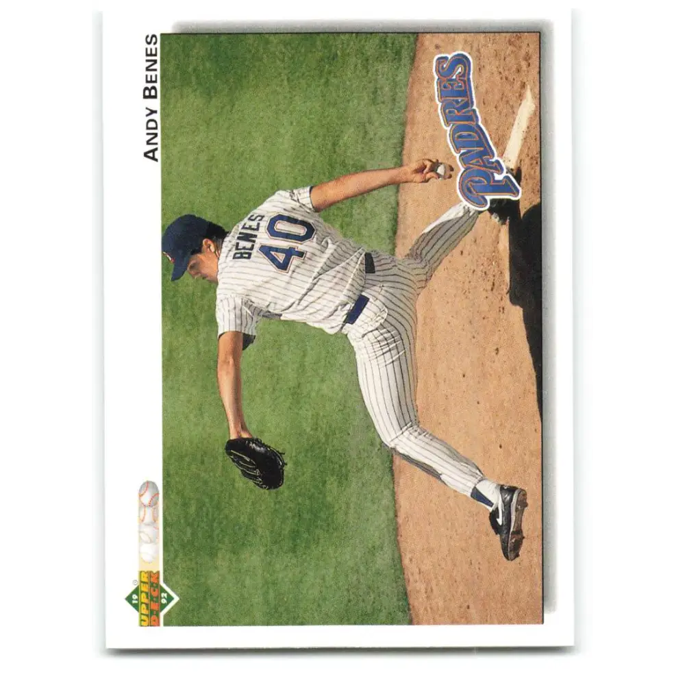 1992 Upper Deck #323 Andy Benes NM-MT San Diego Padres Baseball Card Image 1
