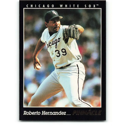 1993 Pinnacle #129 Roberto Hernandez NM-MT Chicago White Sox Baseball Card Image 1