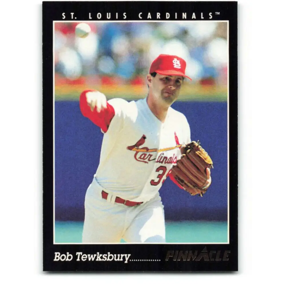 1993 Pinnacle #13 Bob Tewksbury NM-MT St. Louis Cardinals Baseball Card Image 1