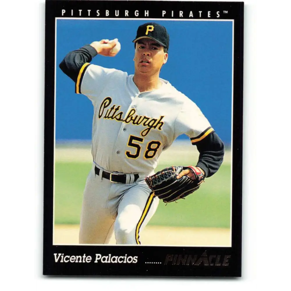 1993 Pinnacle #130 Vicente Palacios NM-MT Pittsburgh Pirates Baseball Card Image 1