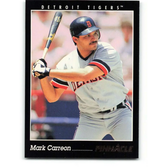 1993 Pinnacle #136 Mark Carreon NM-MT Detroit Tigers Baseball Card Image 1