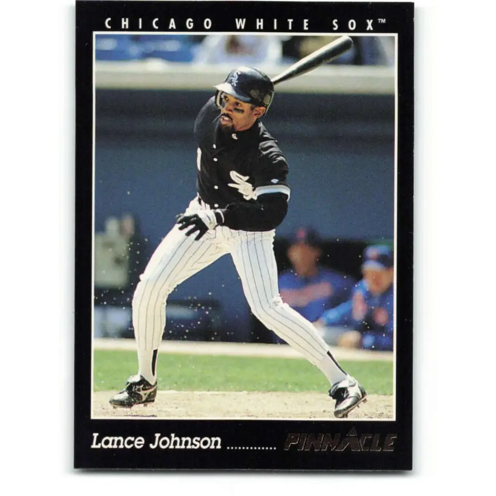 1993 Pinnacle #137 Lance Johnson NM-MT Chicago White Sox Baseball Card Image 1
