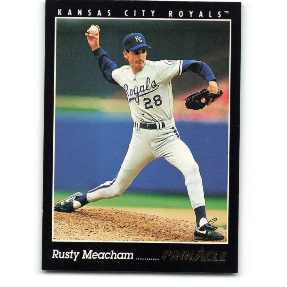 1993 Pinnacle #149 Rusty Meacham NM-MT Kansas City Royals Baseball Card Image 1