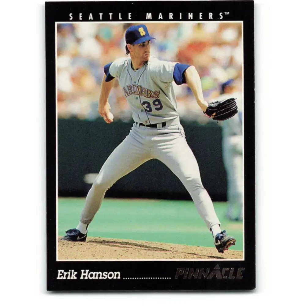 1993 Pinnacle #152 Erik Hanson NM-MT Seattle Mariners Baseball Card Image 1