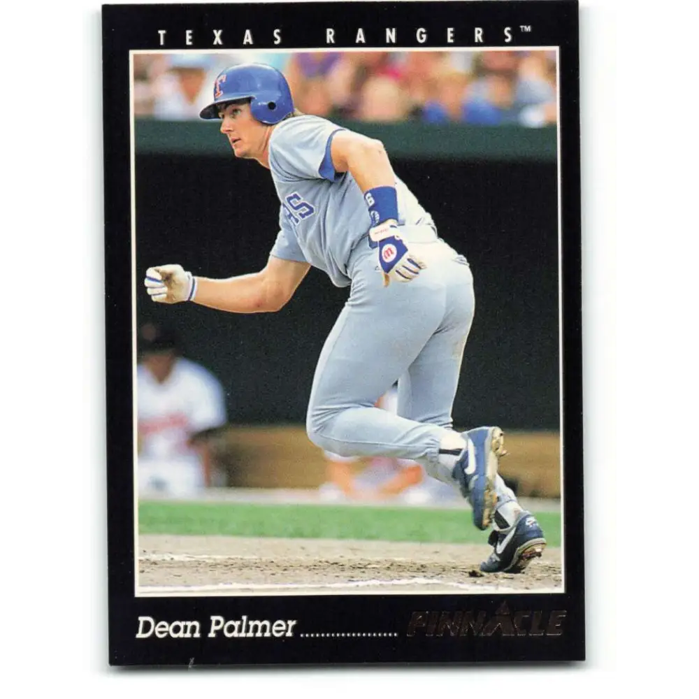 1993 Pinnacle #161 Dean Palmer NM-MT Texas Rangers Baseball Card Image 1