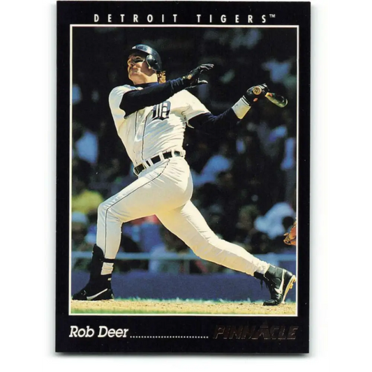 1993 Pinnacle #167 Rob Deer NM-MT Detroit Tigers Baseball Card Image 1