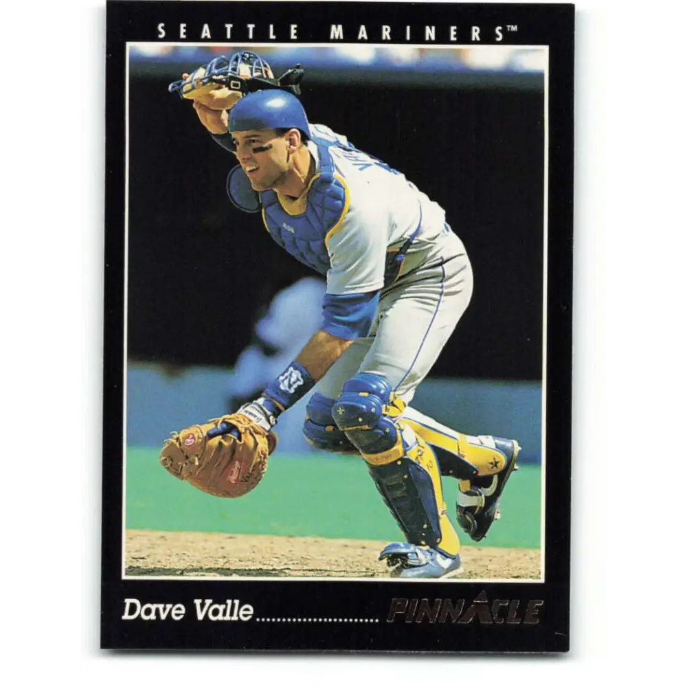 1993 Pinnacle #179 Dave Valle NM-MT Seattle Mariners Baseball Card Image 1