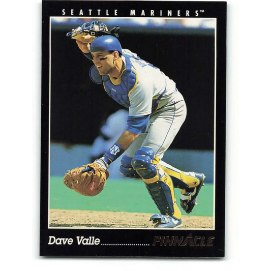 1993 Pinnacle #179 Dave Valle NM-MT Seattle Mariners Baseball Card Image 1