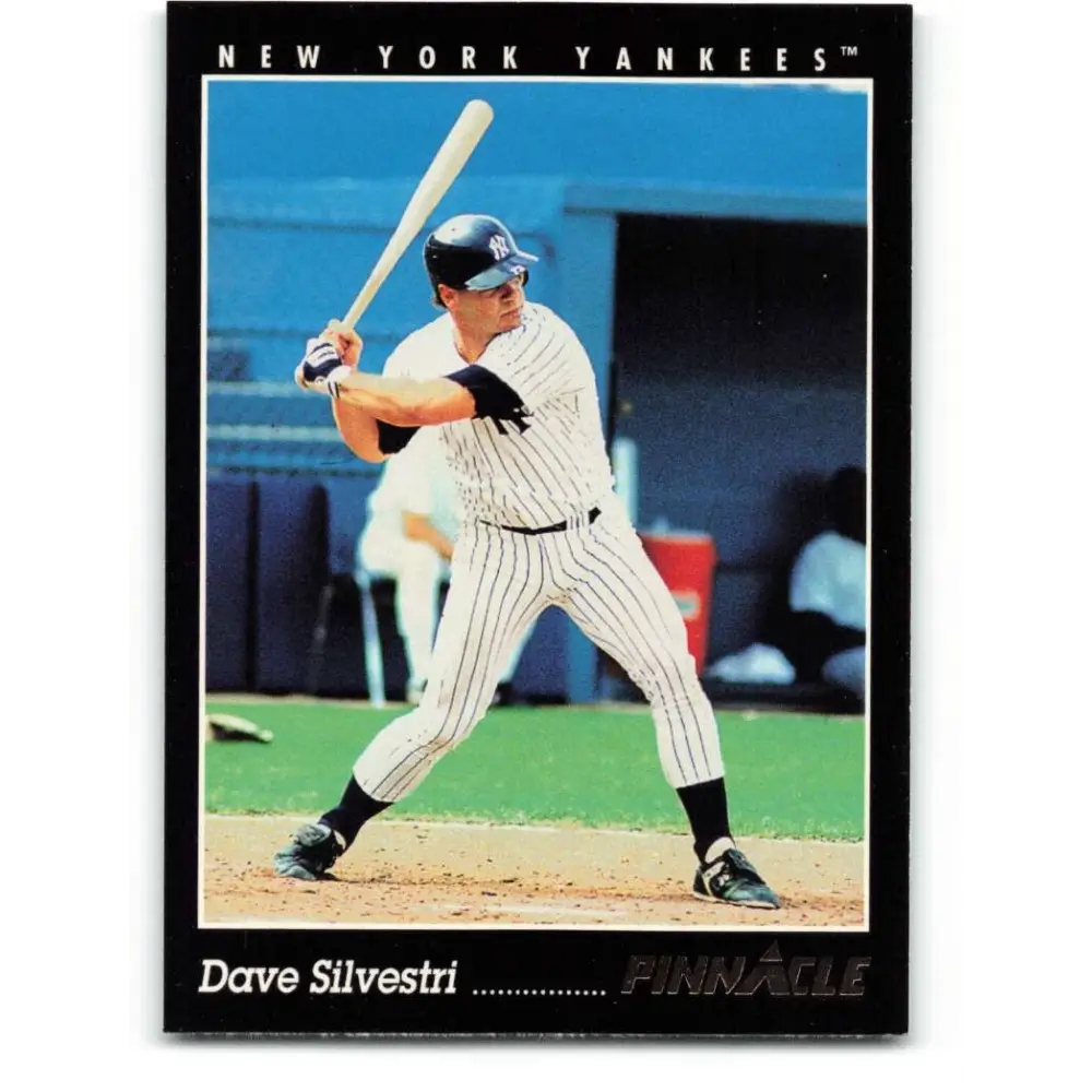 1993 Pinnacle #180 Dave Silvestri NM-MT New York Yankees Baseball Card Image 1