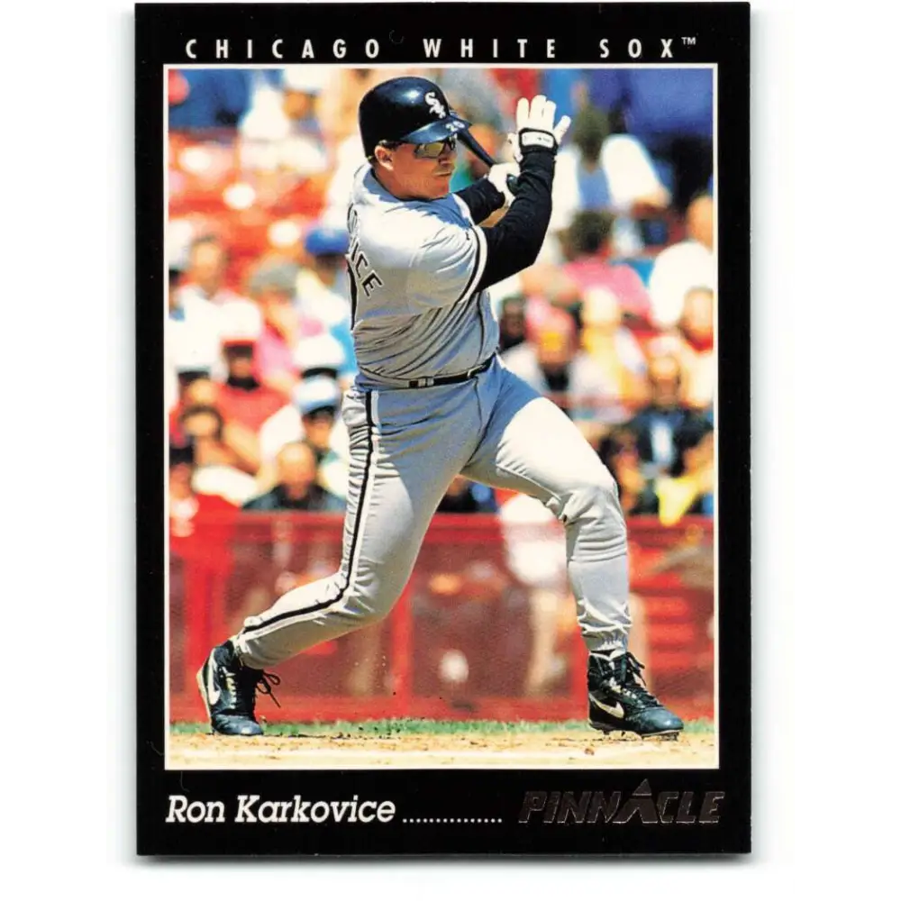 1993 Pinnacle #195 Ron Karkovice NM-MT Chicago White Sox Baseball Card Image 1