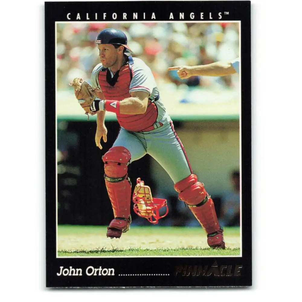 1993 Pinnacle #197 John Orton NM-MT California Angels Baseball Card Image 1