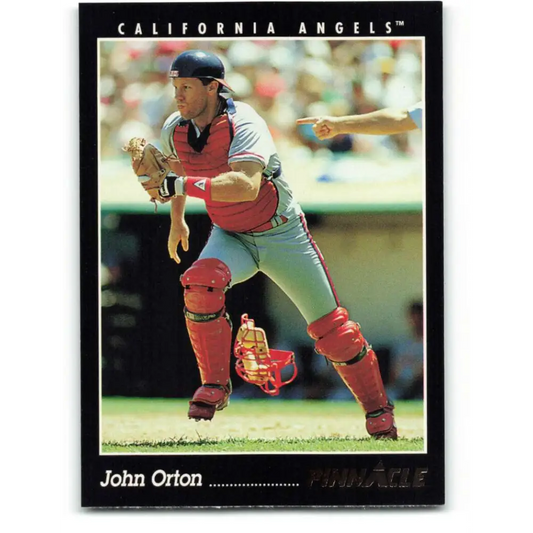 1993 Pinnacle #197 John Orton NM-MT California Angels Baseball Card Image 1
