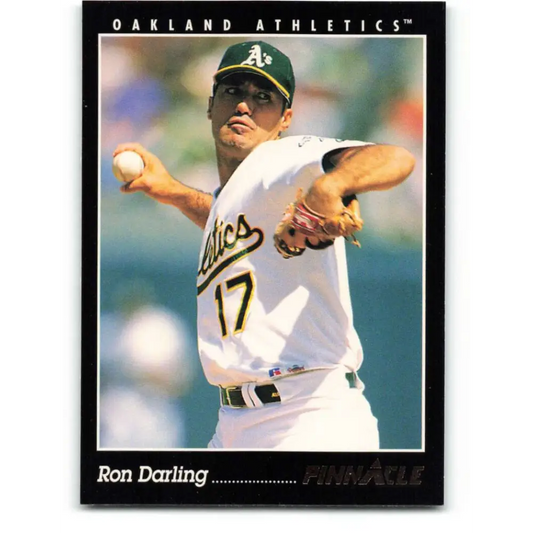 1993 Pinnacle #199 Ron Darling NM-MT Oakland Athletics Baseball Card Image 1