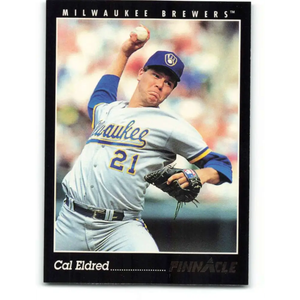 1993 Pinnacle #2 Cal Eldred NM-MT Milwaukee Brewers Baseball Card Image 1