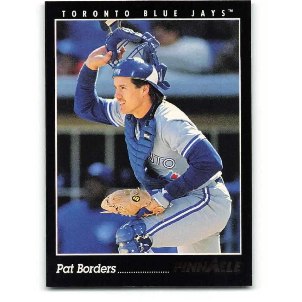 1993 Pinnacle #203 Pat Borders NM-MT Toronto Blue Jays Baseball Card Image 1