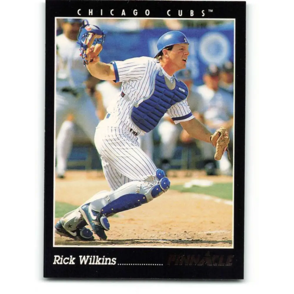 1993 Pinnacle #206 Rick Wilkins NM-MT Chicago Cubs Baseball Card Image 1