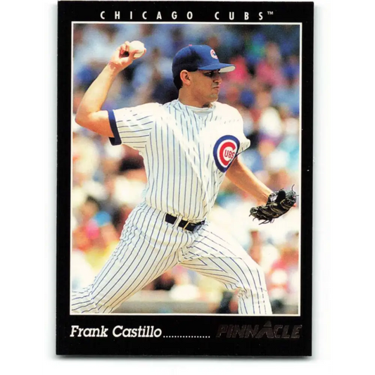 1993 Pinnacle #208 Frank Castillo NM-MT Chicago Cubs Baseball Card Image 1