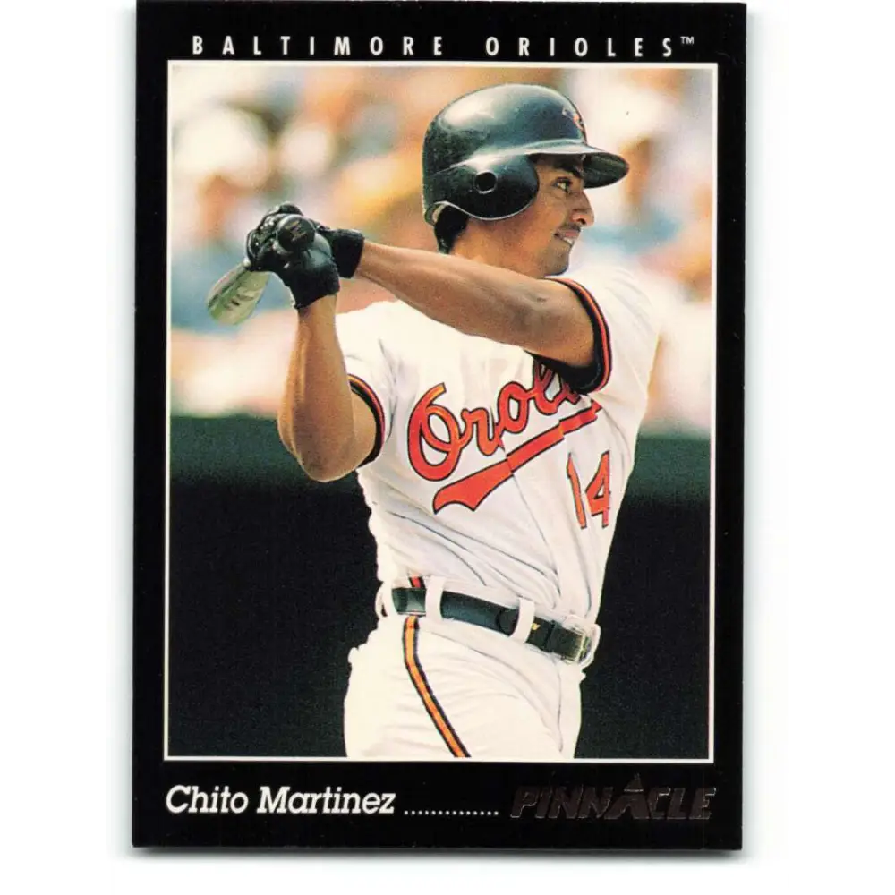 1993 Pinnacle #214 Chito Martinez NM-MT Baltimore Orioles Baseball Card Image 1